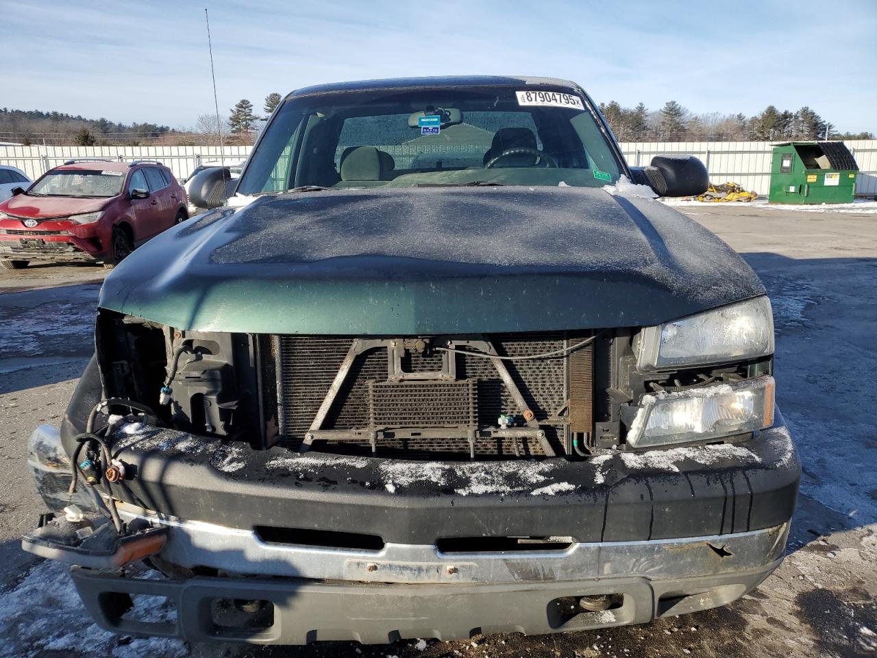 2005 Chevrolet Silverado VIN 1GCHK29U65E167598 Copart auction photo, front end damage thumbnail 5