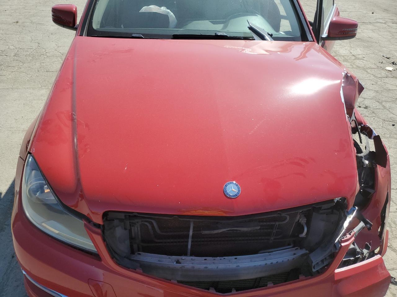 2014 Mercedes-Benz C-klasse VIN WDDGF4HB3EG219470 Copart auction photo, front end damage thumbnail 12