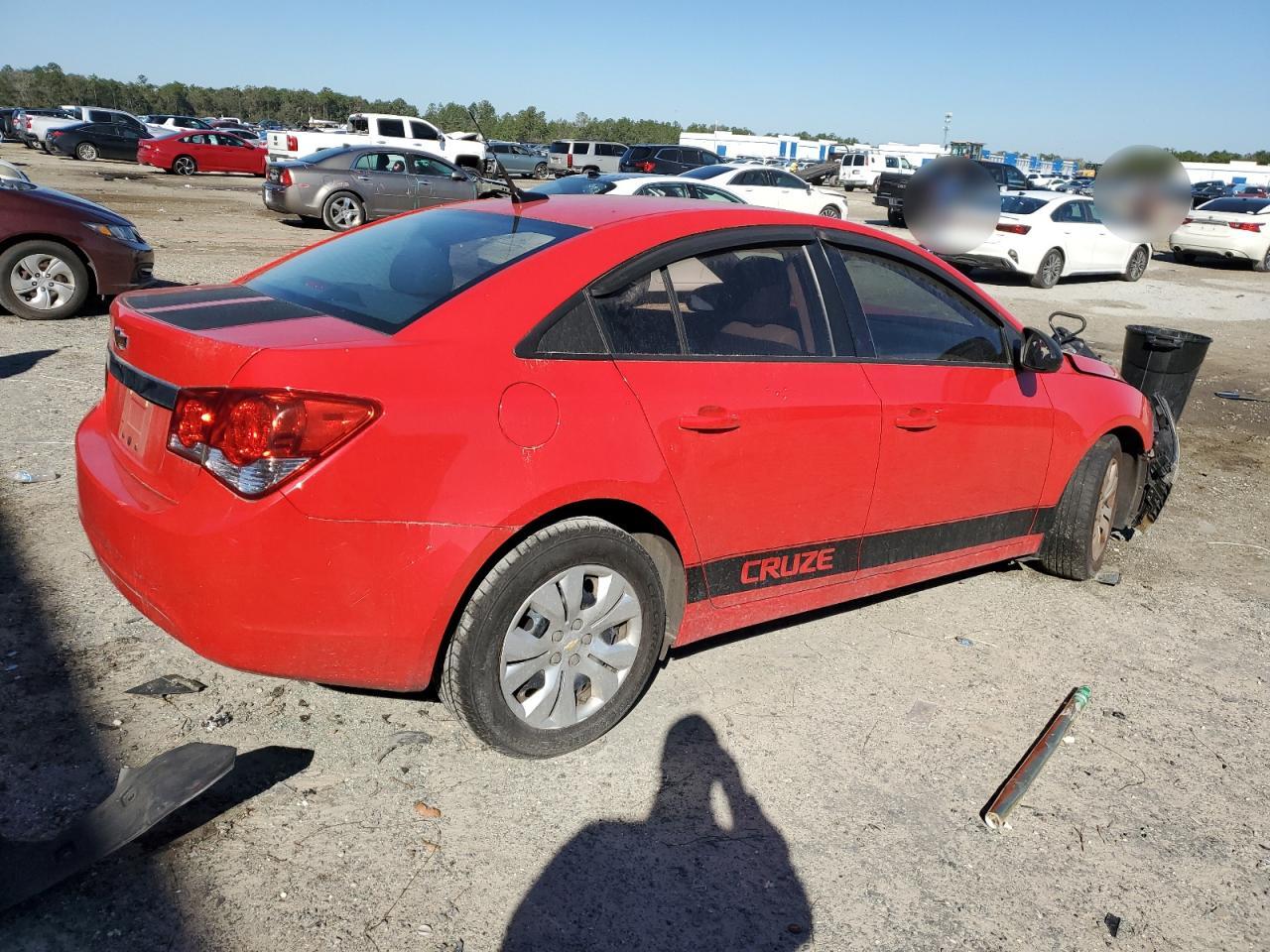 2014 Chevrolet Cruze VIN 1G1PA5SH7E7481531 Copart auction photo, front end / side damage thumbnail 3