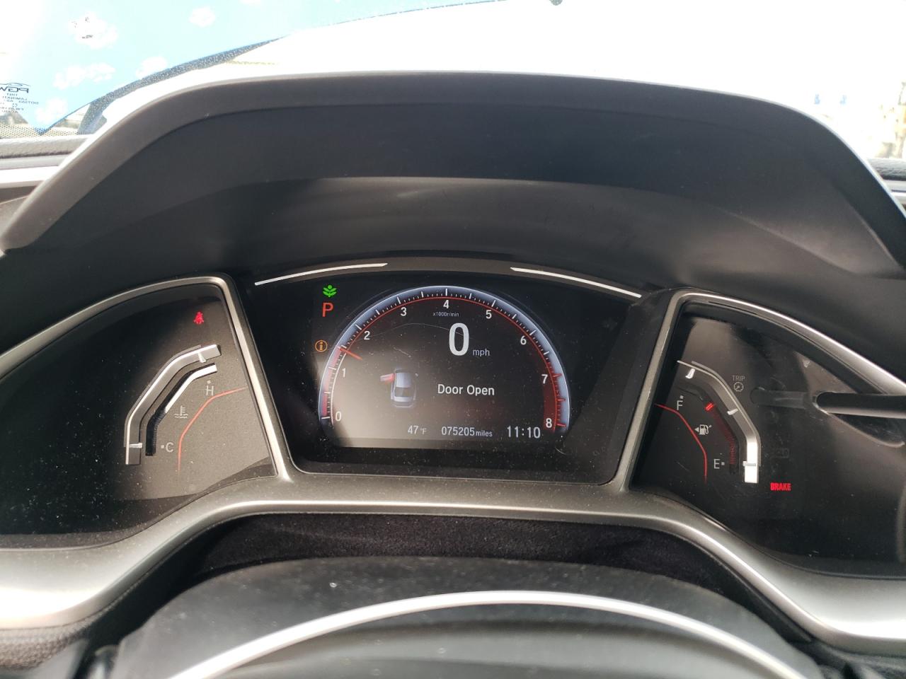 2019 Honda Civic VIN 19XFC2F86KE029703 Copart auction photo, rear end damage thumbnail 9