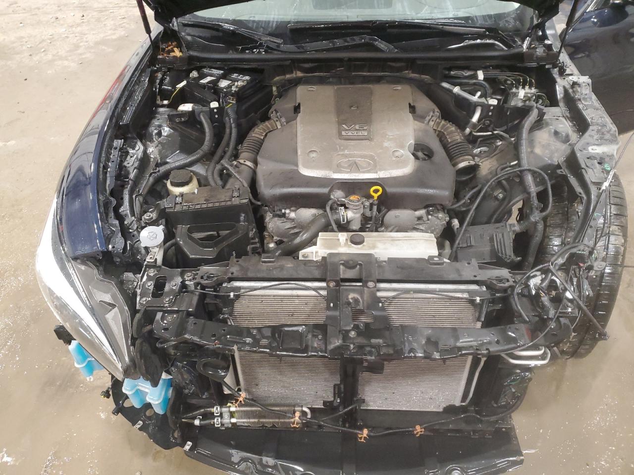 2016 Infiniti Q70 VIN JN1BY1PR1GM720733 Copart auction photo, front end / side damage thumbnail 11