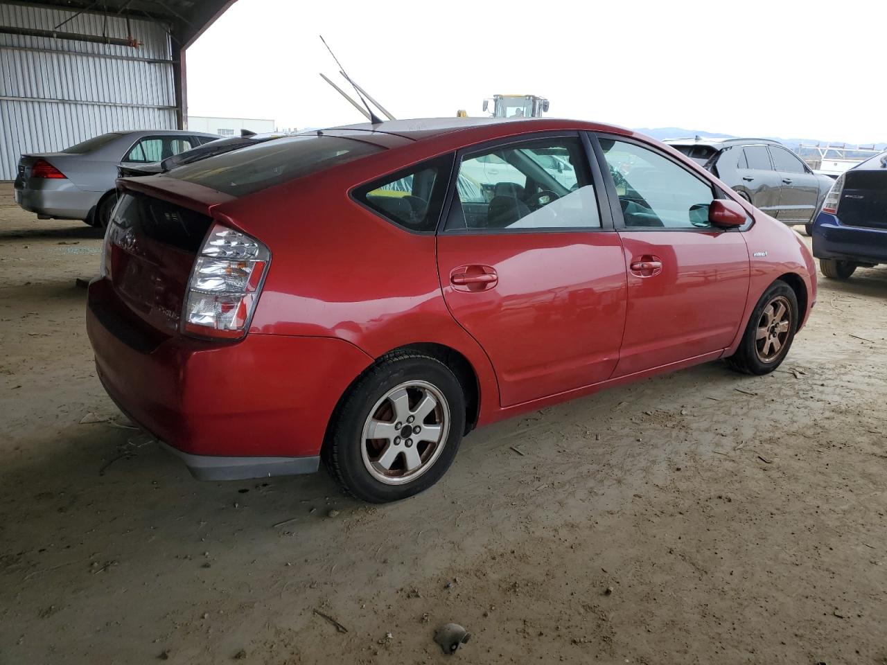 2007 Toyota Prius VIN JTDKB20U473285473 Copart auction photo, vandalism damage thumbnail 3