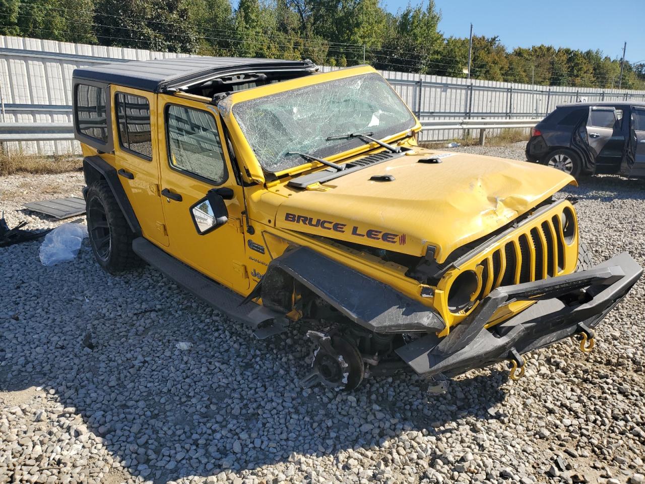 2020 Jeep Wrangler VIN 1C4HJXEN2LW109316 Copart auction photo, all over damage thumbnail 4