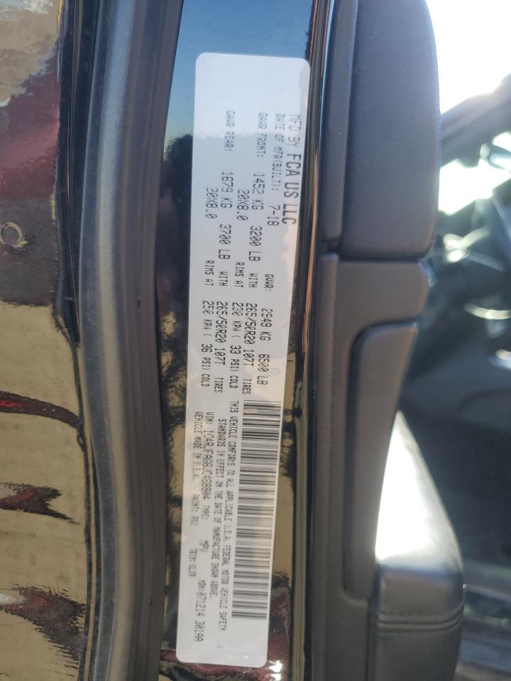 2018 Jeep Grand Cherokee VIN 1C4RJFAG6JC468804 Copart auction photo, side / front end damage thumbnail 13