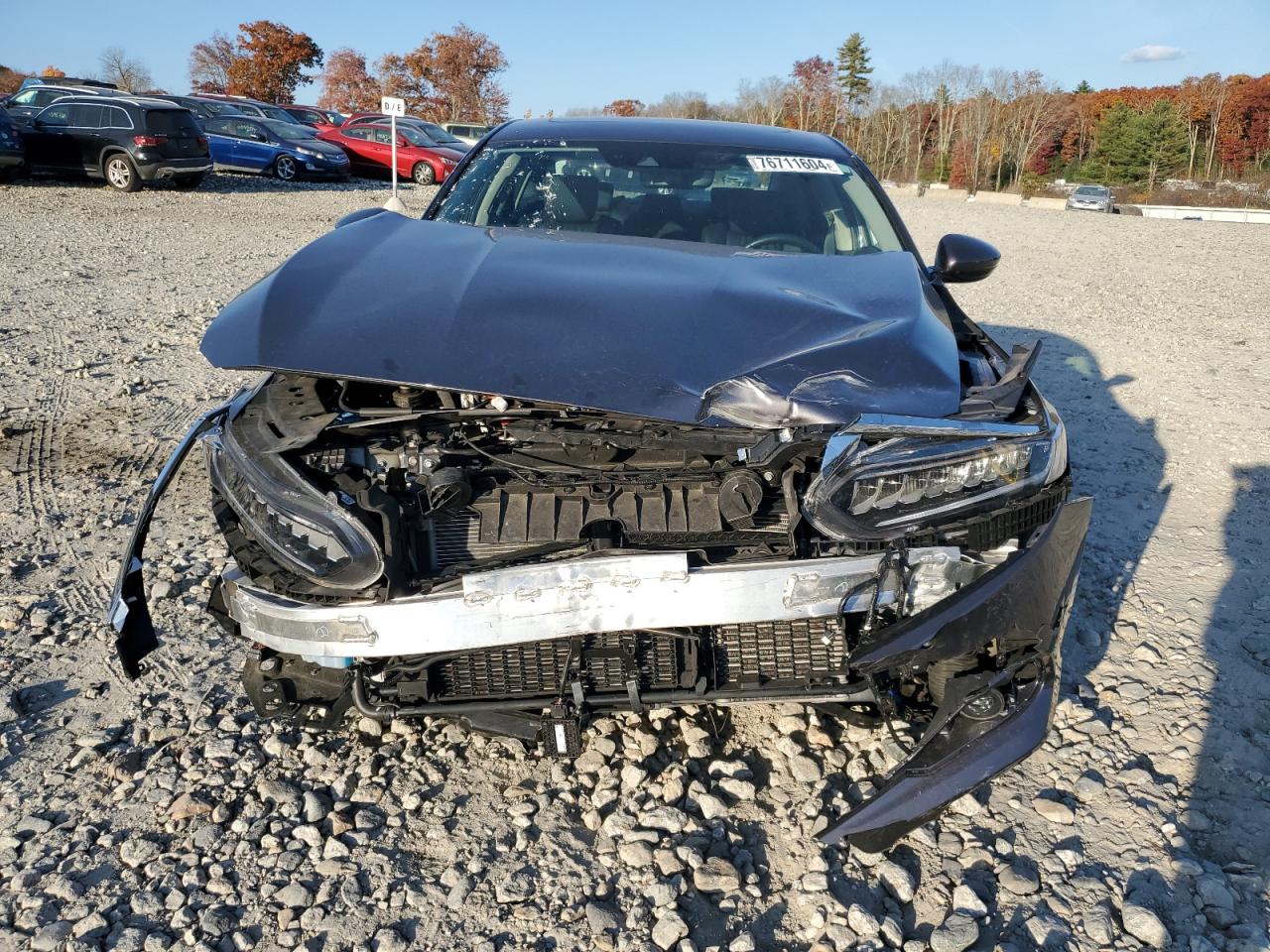 2021 Honda Accord VIN 1HGCV3F90MA000474 Copart auction photo, front end / side damage thumbnail 5