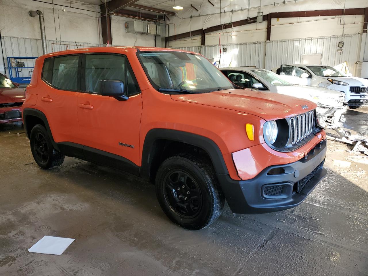 2016 Jeep Renegade VIN ZACCJBAT5GPC79593 Copart auction photo, front end damage thumbnail 4