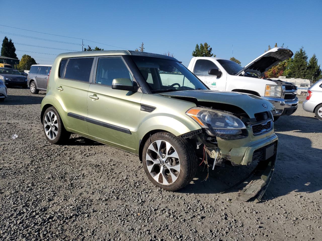 2013 KIA Soul VIN KNDJT2A65D7618308 Copart auction photo, front end damage thumbnail 4