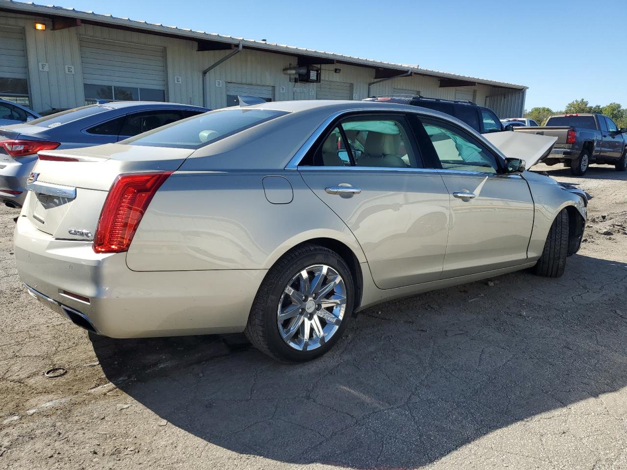 2015 Cadillac CTS VIN 1G6AR5SX5F0114623 Copart auction photo, front end damage thumbnail 3