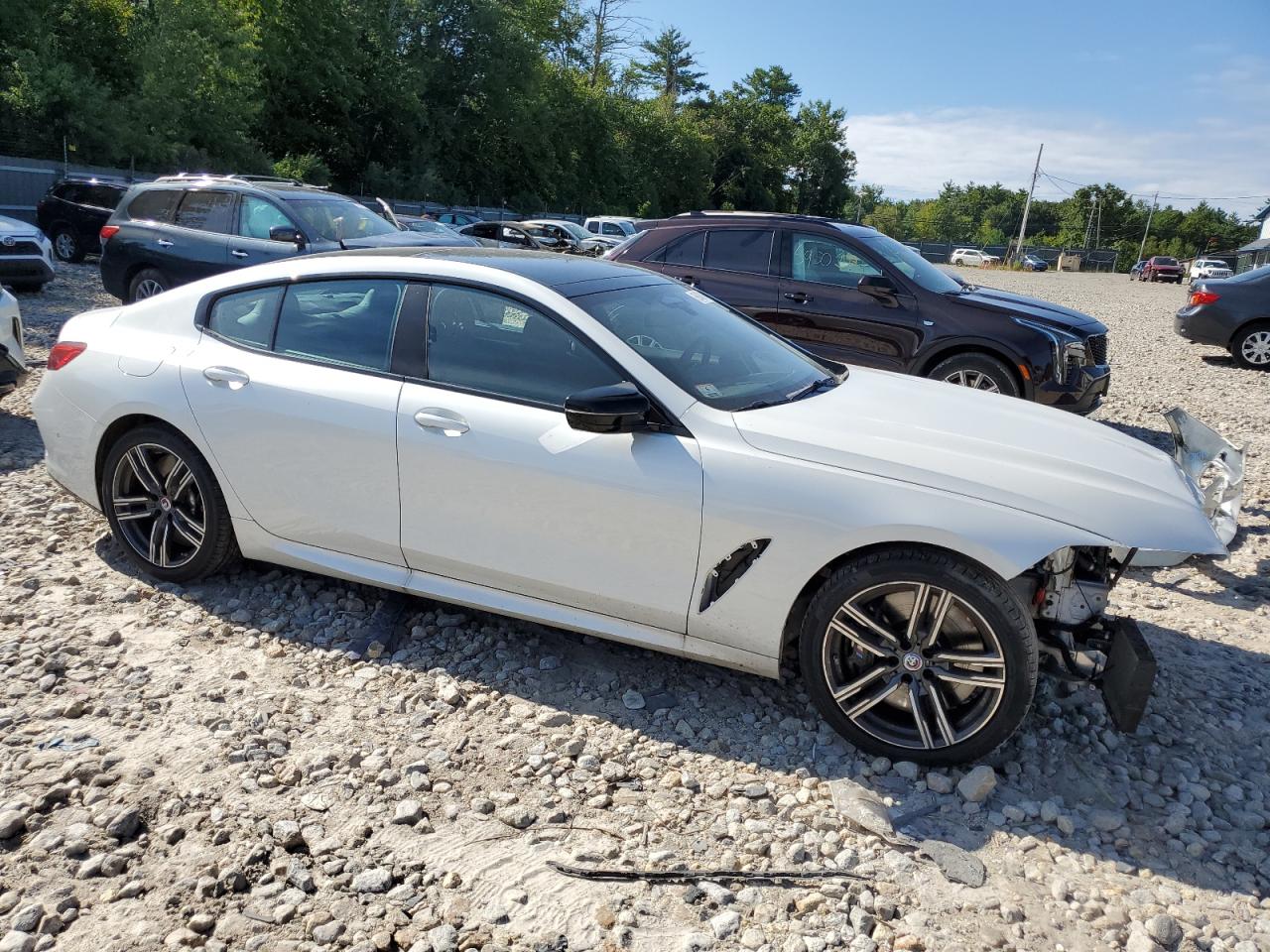 2023 BMW M8 VIN WBAGV8C01PCM79724 Copart auction photo, front end damage thumbnail 4