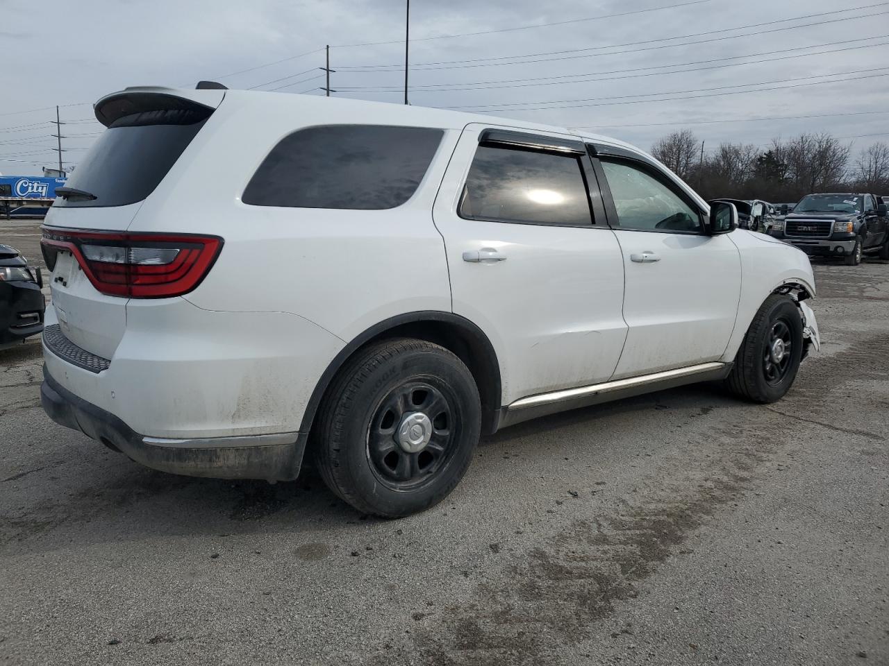 2021 Dodge Durango VIN 1C4SDJFT9MC663186 Copart auction photo, front end / side damage thumbnail 3
