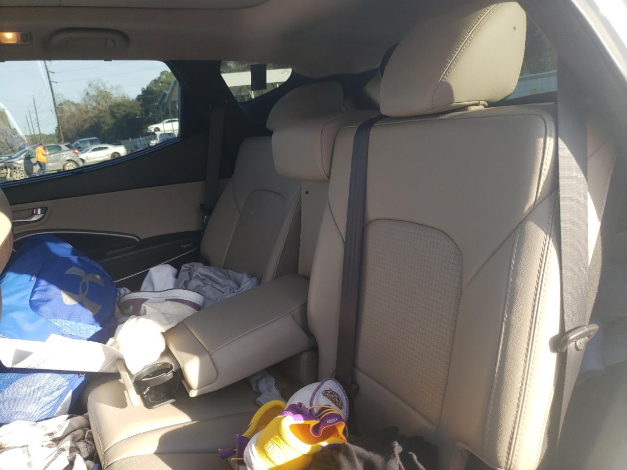 2015 Hyundai Santa Fe VIN 5XYZW4LA9FG291344 Copart auction photo, front end / minor dent/scratches damage thumbnail 10