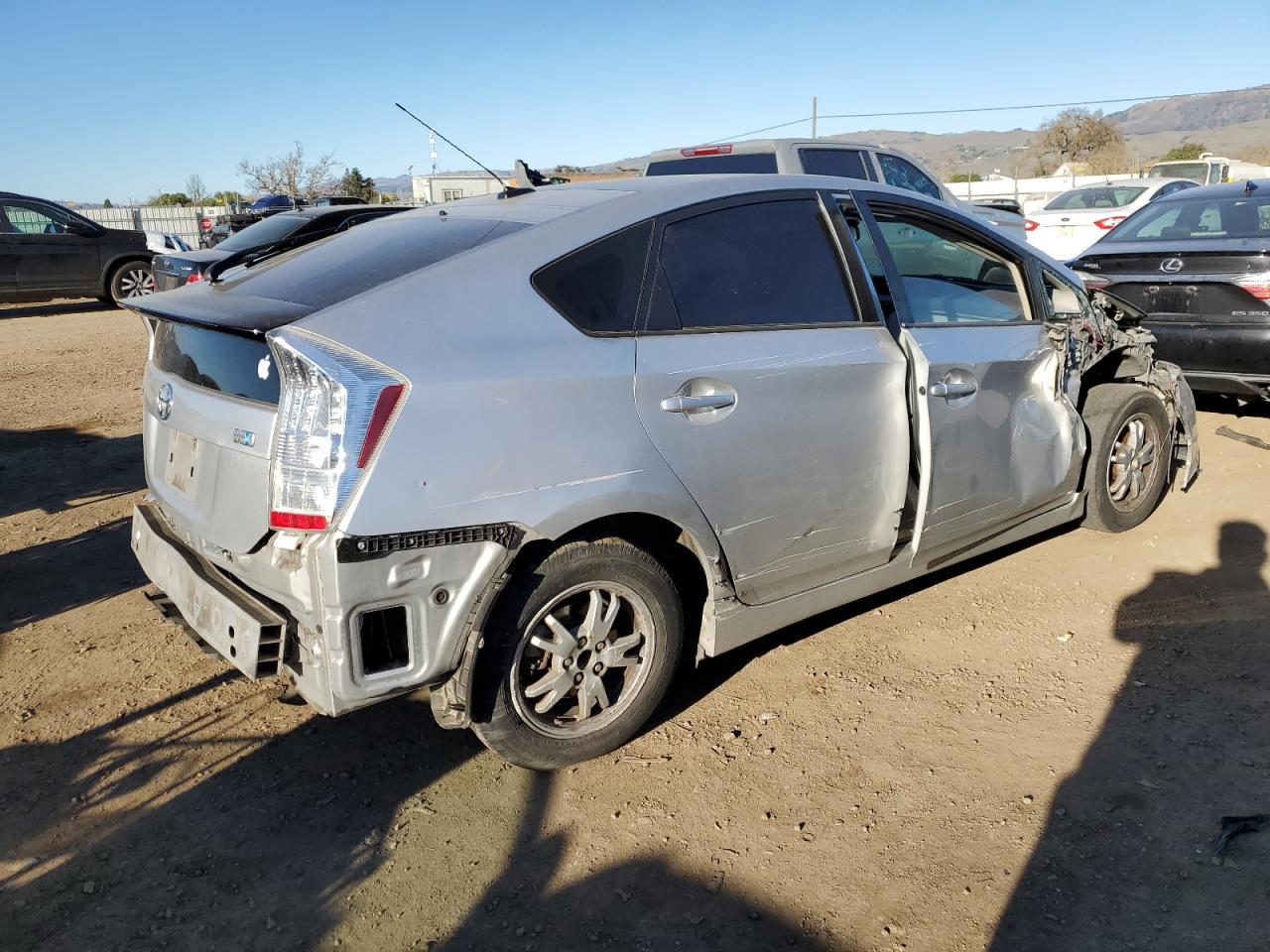 2010 Toyota Prius VIN JTDKN3DU5A1303912 Copart auction photo, all over damage thumbnail 3