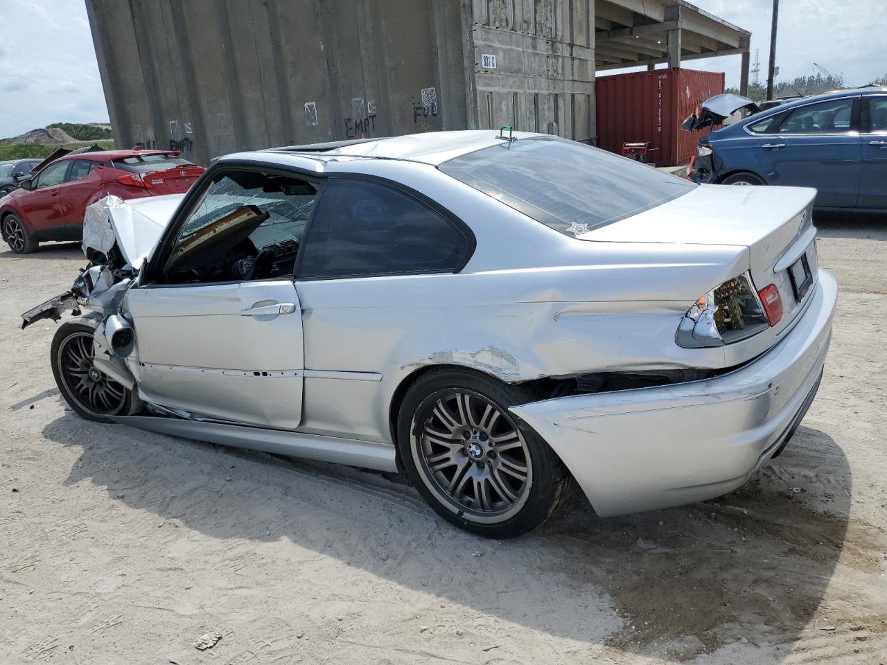 2006 BMW M3 VIN WBSBL93466PN65851 Copart auction photo, front end / side damage thumbnail 2