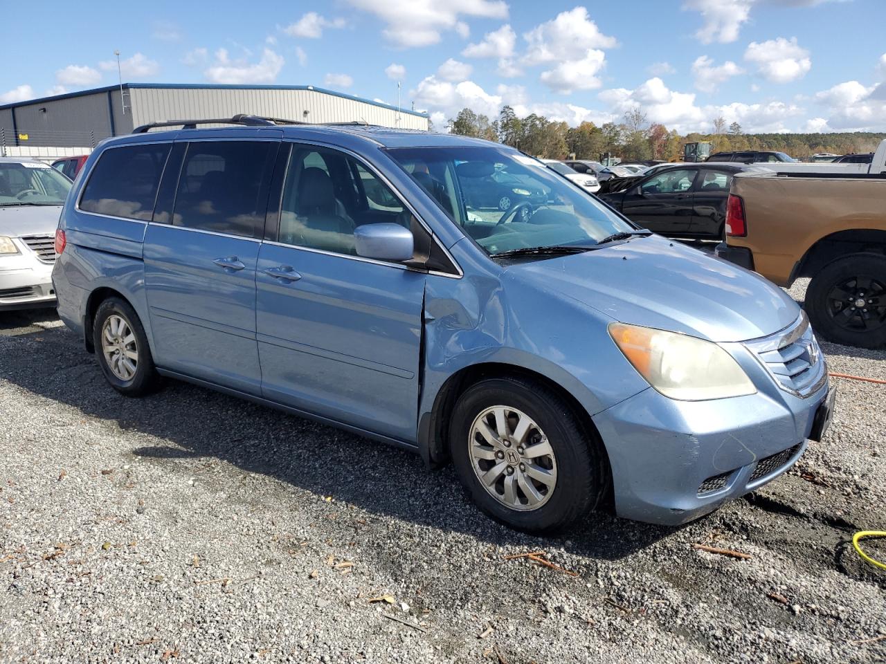 2010 Honda Odyssey VIN 5FNRL3H73AB104244 Copart auction photo, top/roof / front end damage thumbnail 4
