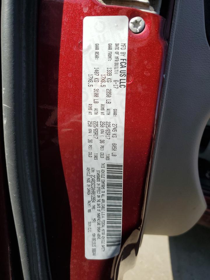 2017 Dodge Caravan VIN 2C4RDGCGXHR812954 Copart auction photo, frame damage / front end damage thumbnail 14