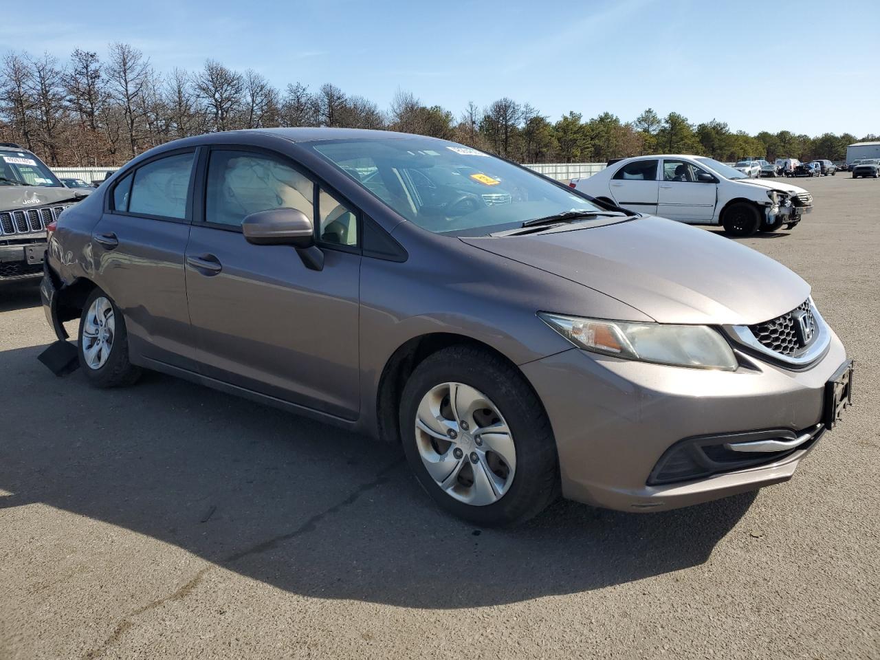 2014 Honda Civic VIN 19XFB2F50EE258598 Copart auction photo, rear end / side damage thumbnail 4