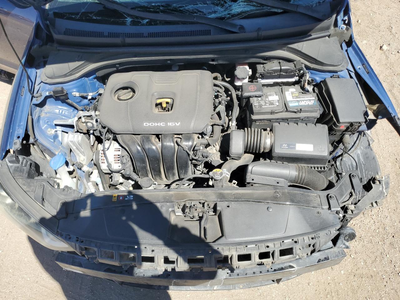 2017 Hyundai Elantra VIN 5NPD74LF7HH065172 Copart auction photo, side / front end damage thumbnail 12