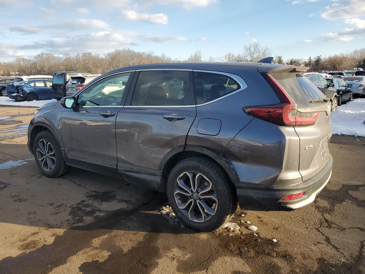 2022 Honda CR-V VIN 2HKRW2H86NH627565 Copart auction photo, side / front end damage thumbnail 2