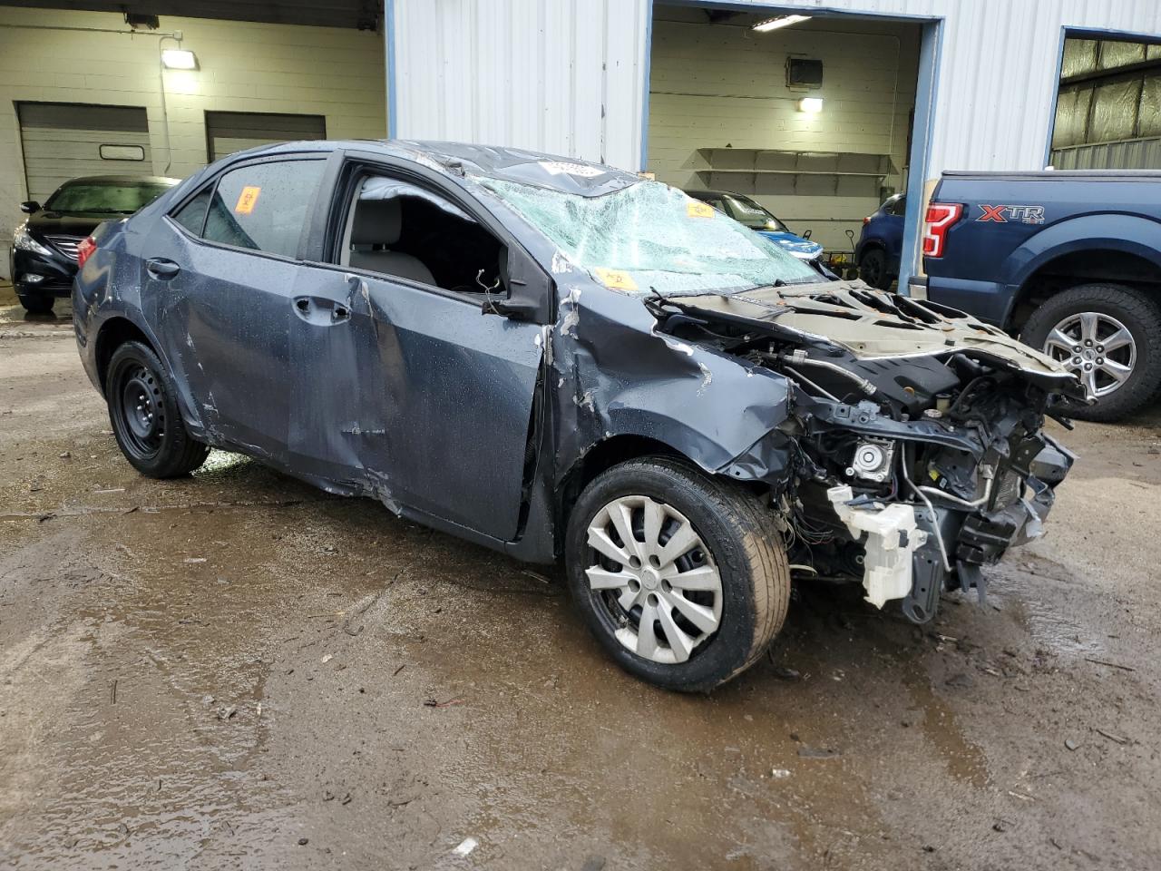 2017 Toyota Corolla VIN 2T1BURHE7HC864966 Copart auction photo, rollover damage thumbnail 4