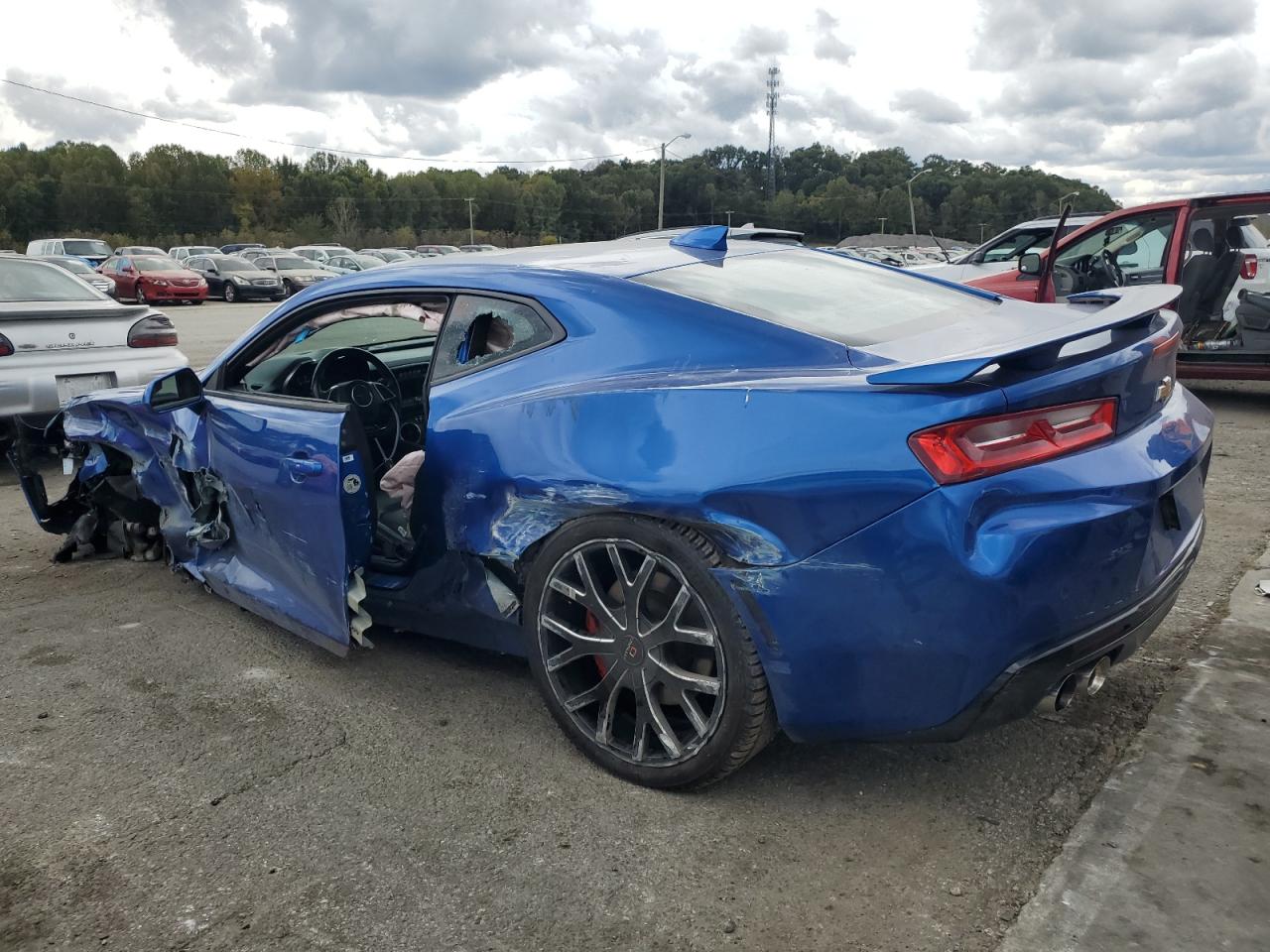 2016 Chevrolet Camaro VIN 1G1FH1R74G0150933 Copart auction photo, front end / side damage thumbnail 2