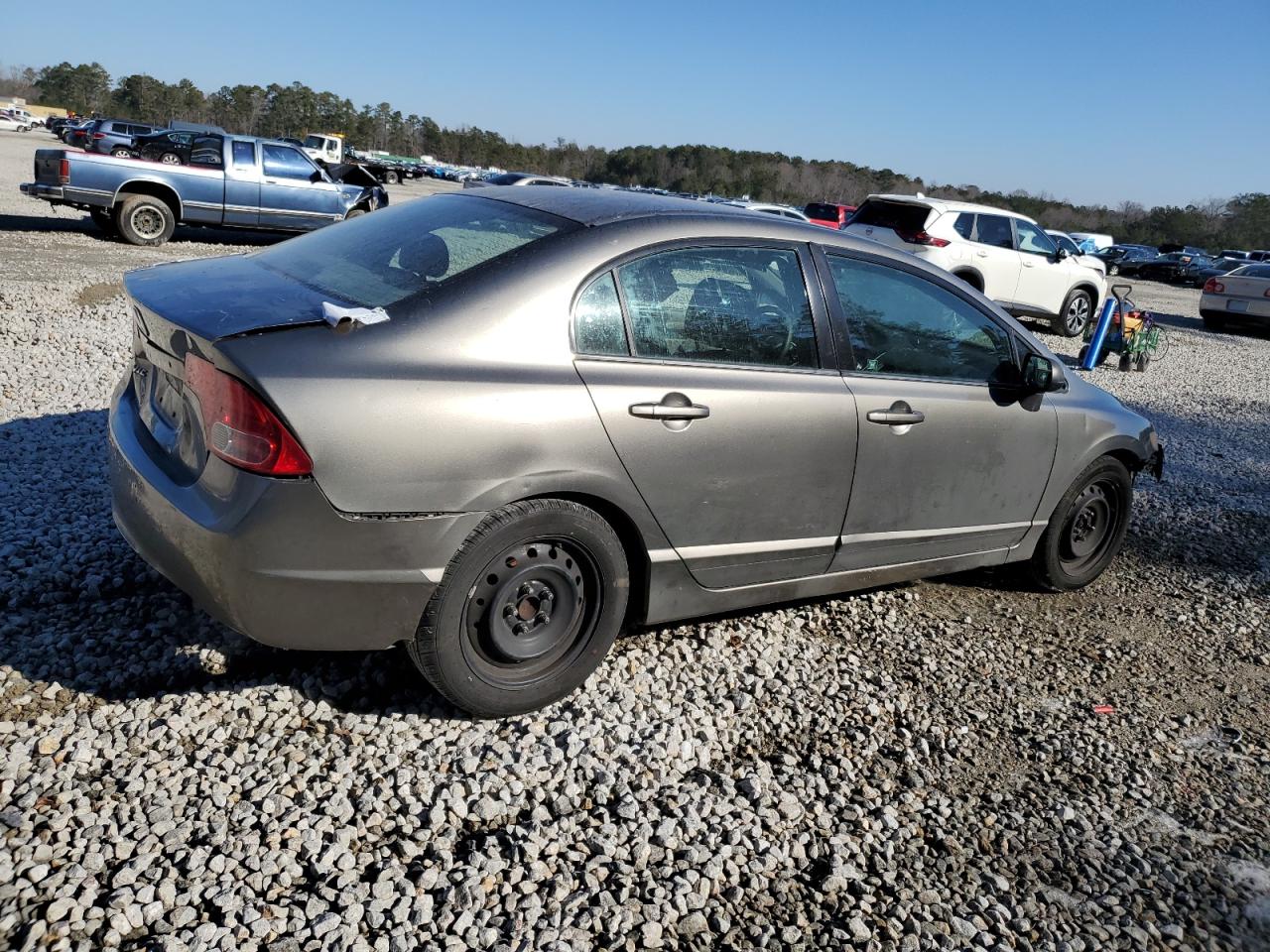 2008 Honda Civic VIN 2HGFA16508H300081 Copart auction photo, front end / rear end damage thumbnail 3
