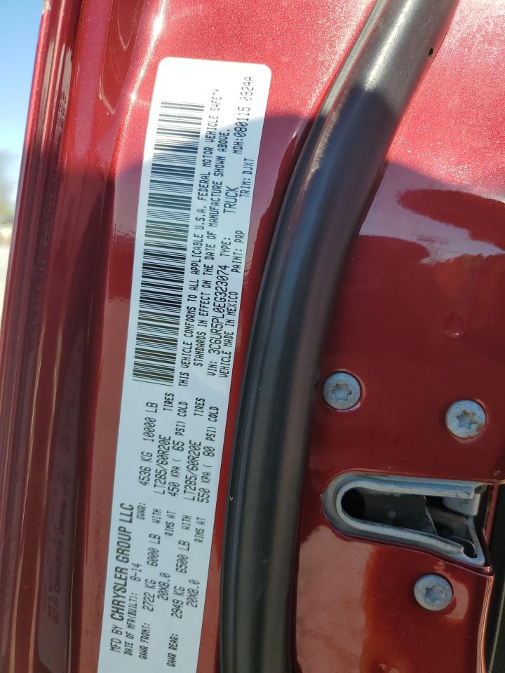 2014 RAM 2500 VIN 3C6UR5PL0EG323074 Copart auction photo, biohazard/chemical / front end damage thumbnail 13
