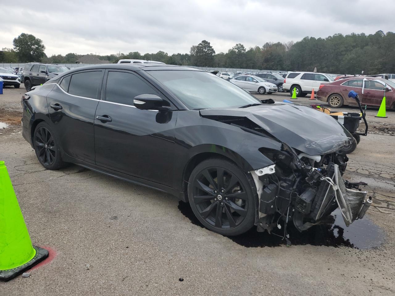 2020 Nissan Maxima VIN 1N4AA6EV3LC368349 Copart auction photo, front end / stripped damage thumbnail 4