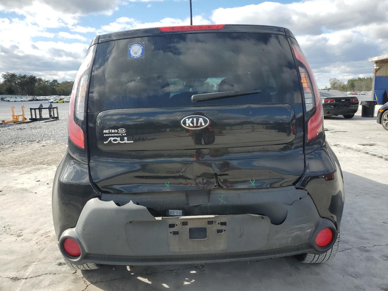 2015 KIA Soul VIN KNDJP3A57F7783684 Copart auction photo, all over damage thumbnail 6
