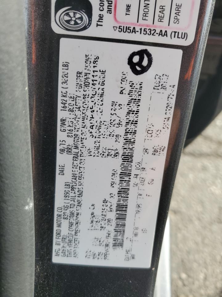 2016 Ford Fiesta VIN 3FADP4EJ3GM111189 Copart auction photo, all over damage thumbnail 14