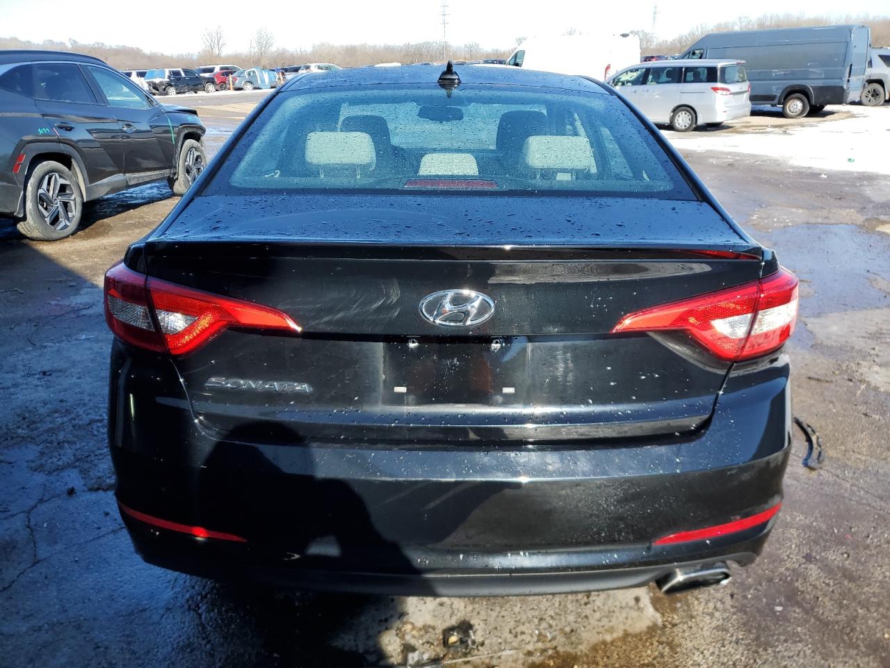 2016 Hyundai Sonata VIN 5NPE24AF2GH288823 Copart auction photo, side / rear end damage thumbnail 6