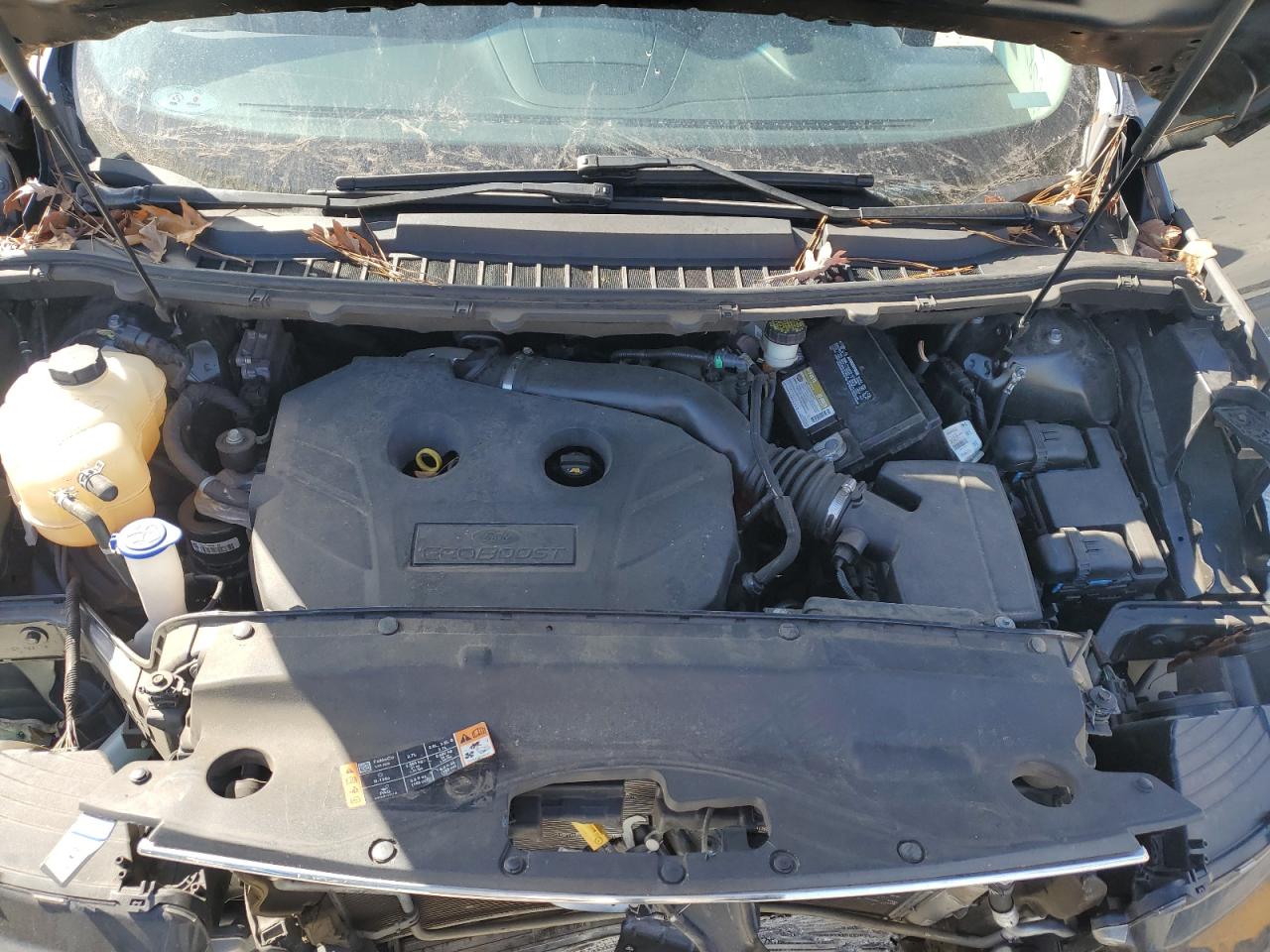 2015 Ford Edge VIN 2FMTK3J90FBB58587 Copart auction photo, front end / side damage thumbnail 13