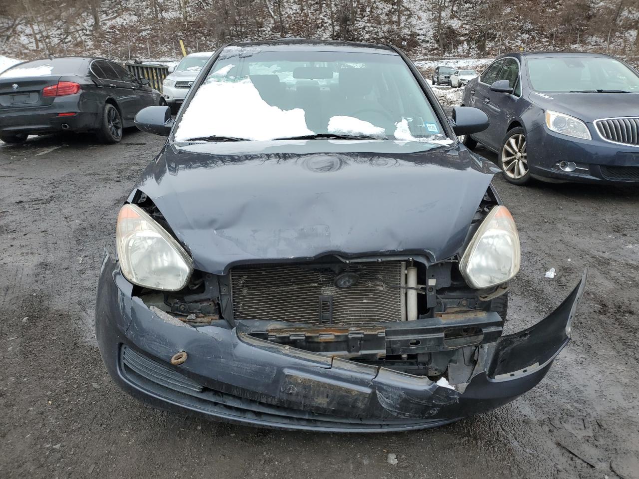 2008 Hyundai Accent VIN KMHCN46C78U187809 Copart auction photo, front end damage thumbnail 5