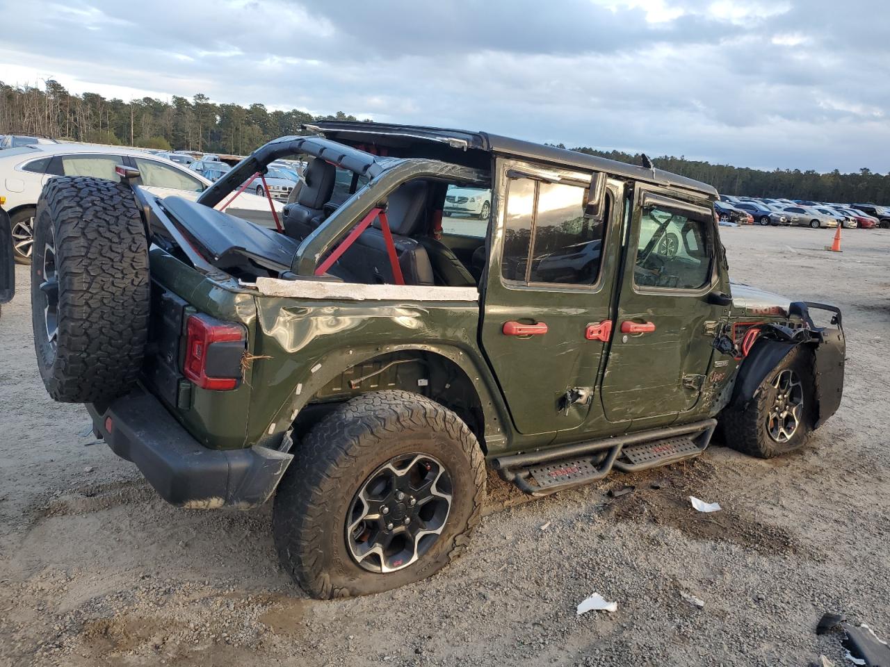2020 Jeep Wrangler VIN 1C4HJXFN9LW315814 Copart auction photo, all over damage thumbnail 3