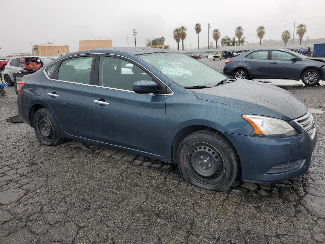 2015 Nissan Sentra VIN 3N1AB7APXFY243321 Copart auction photo, side damage thumbnail 4