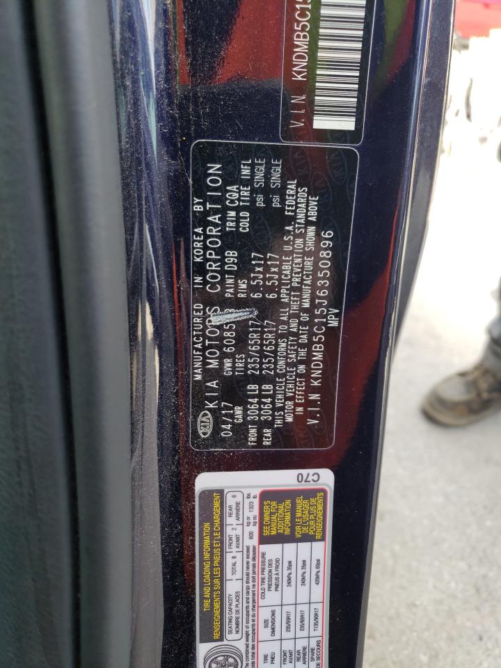 2018 KIA Sedona VIN KNDMB5C15J6350896 Copart auction photo, side / rear end damage thumbnail 13