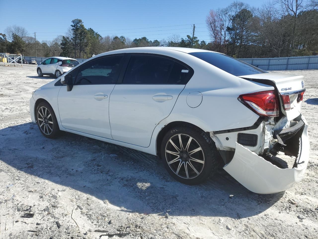 2013 Honda Civic VIN 2HGFB2F57DH555033 Copart auction photo, rear end damage thumbnail 2