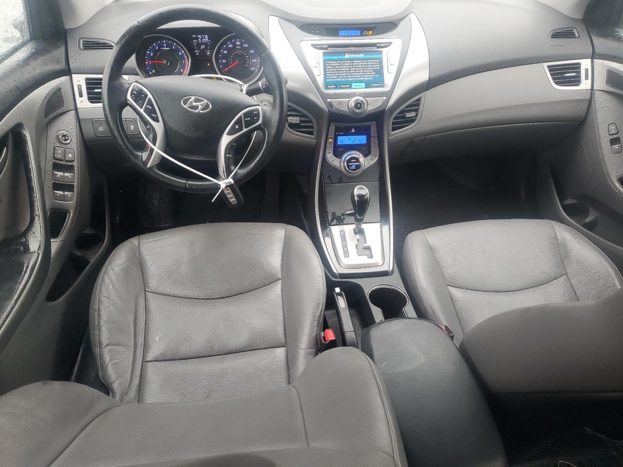 2013 Hyundai Elantra VIN KMHDH4AEXDU506568 Copart auction photo, side / rear end damage thumbnail 8