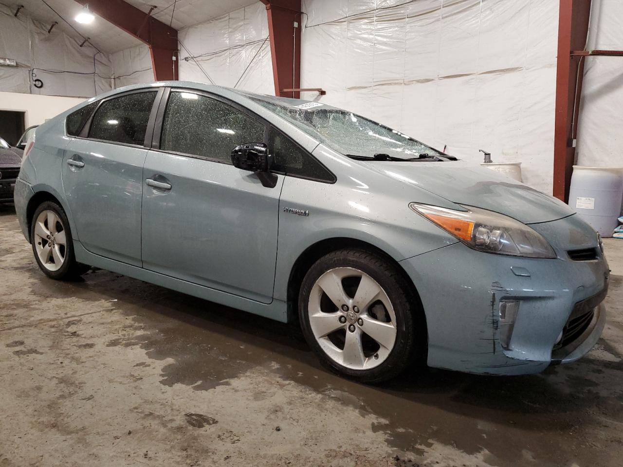 2012 Toyota Prius VIN JTDKN3DU8C1542891 Copart auction photo, front end / top/roof damage thumbnail 4