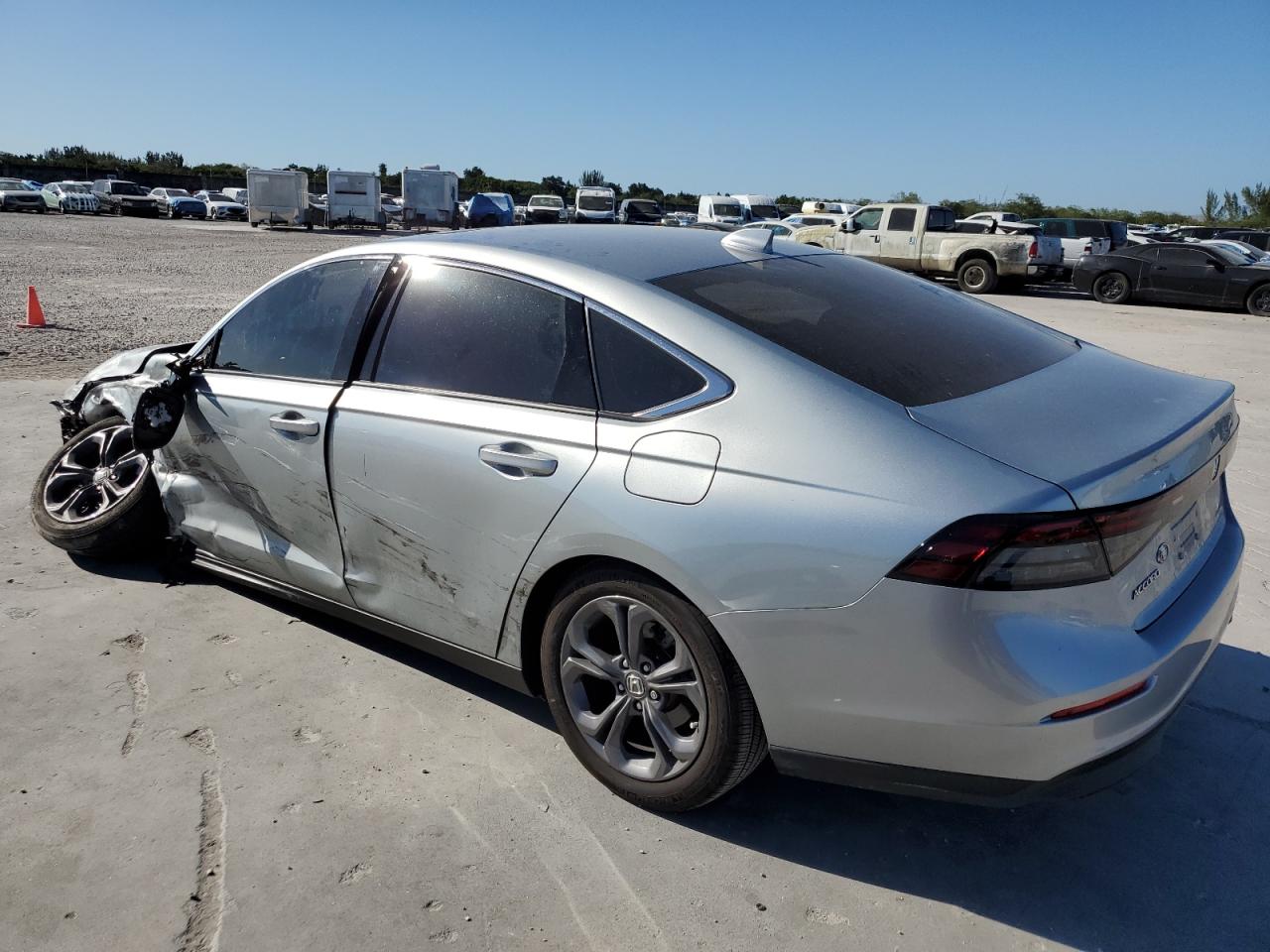 2024 Honda Accord VIN 1HGCY1F31RA079989 Copart auction photo, front end / side damage thumbnail 2