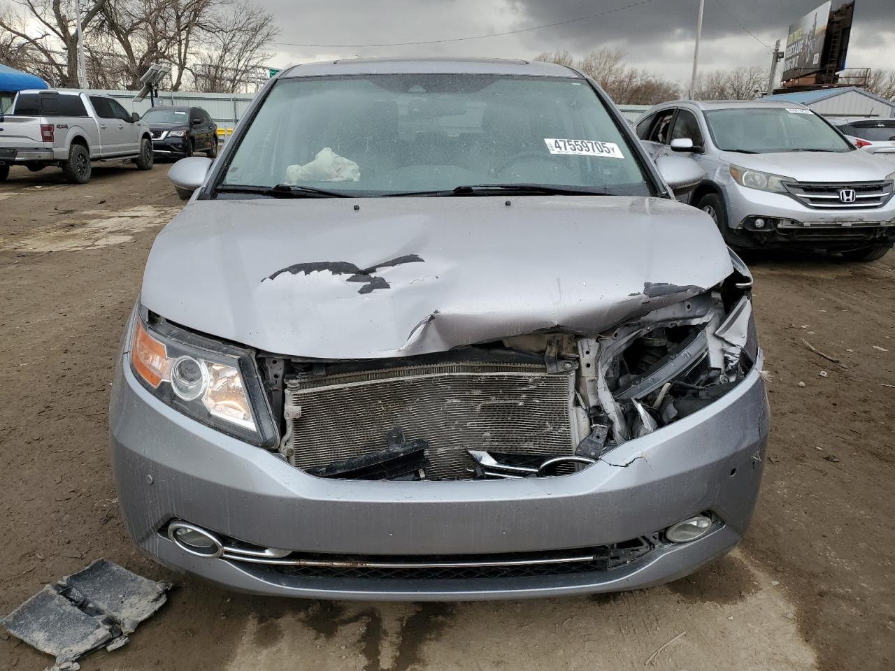 2016 Honda Odyssey VIN 5FNRL5H96GB042568 Copart auction photo, front end damage thumbnail 5