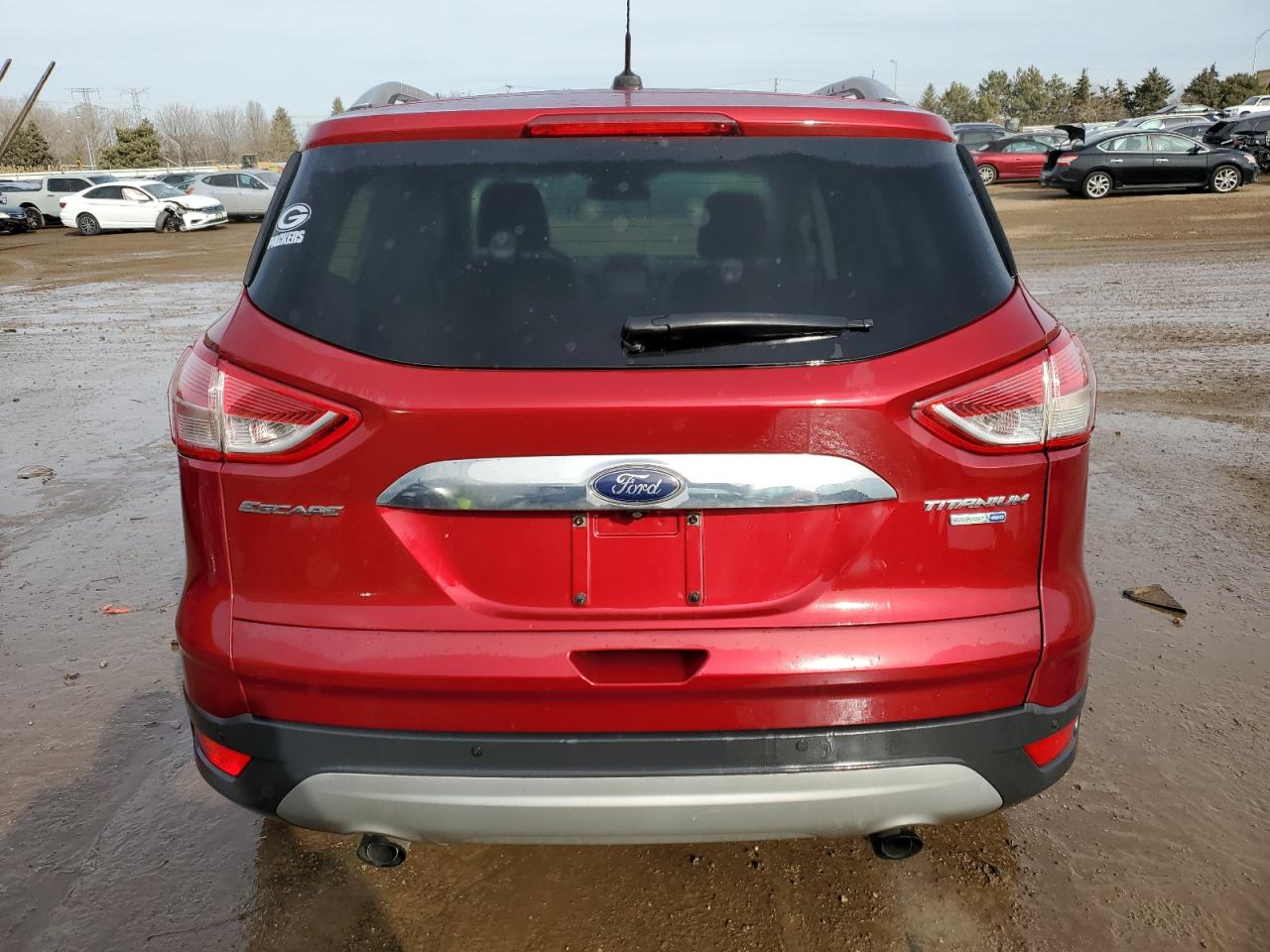 2016 Ford Escape VIN 1FMCU9J95GUB80447 Copart auction photo, front end / side damage thumbnail 6