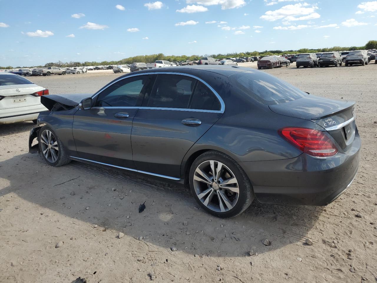 2015 Mercedes-Benz C-klasse VIN 55SWF4JB6FU076105 Copart auction photo, front end damage thumbnail 2