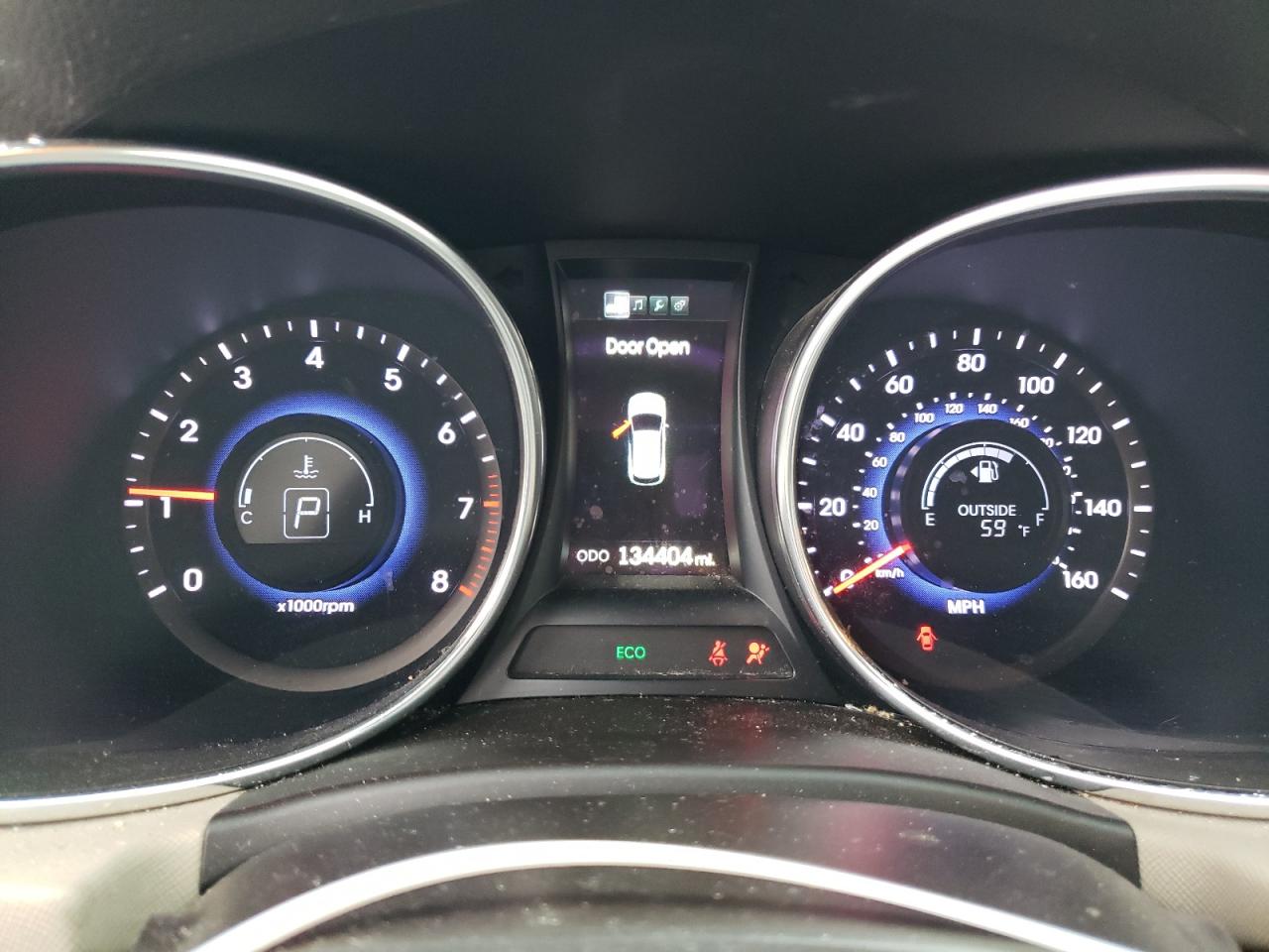 2014 Hyundai Santa Fe VIN 5XYZU3LA3EG212720 Copart auction photo, front end damage thumbnail 9