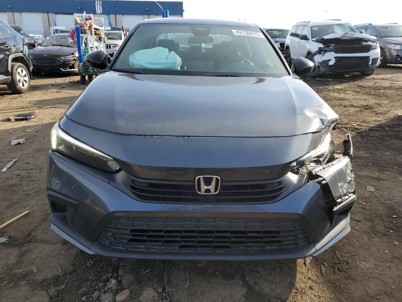 2022 Honda Civic VIN 2HGFE2F50NH543220 Copart auction photo, front end / side damage thumbnail 5