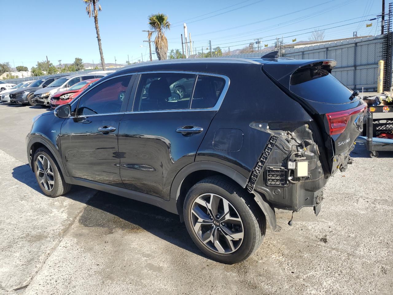 2021 KIA Sportage VIN KNDPNCAC5M7905650 Copart auction photo, rear end damage thumbnail 2