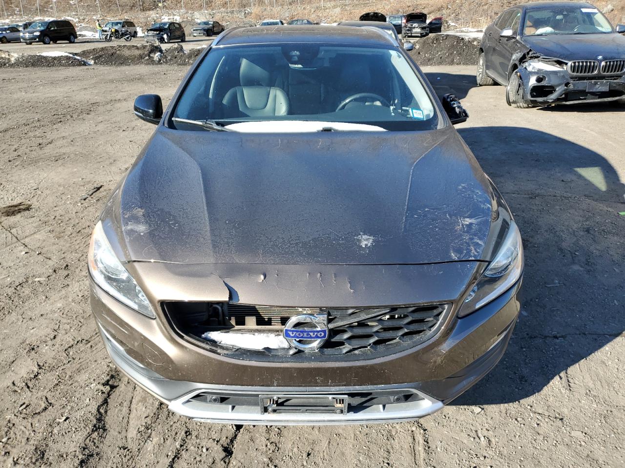 2015 Volvo V60 VIN YV4612HKXF1000564 Copart auction photo, side / rear end damage thumbnail 5