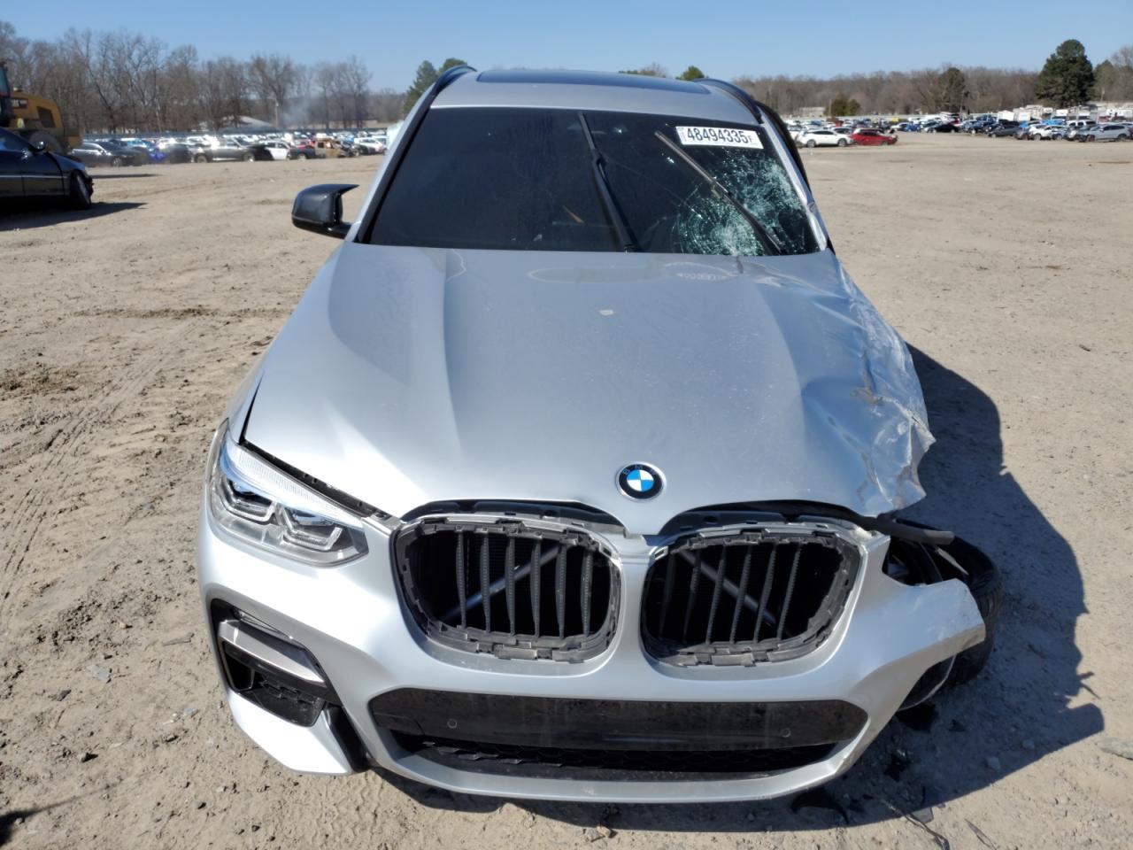 2021 BMW X3 VIN 5UXTY9C08M9E28164 Copart auction photo, front end / side damage thumbnail 5