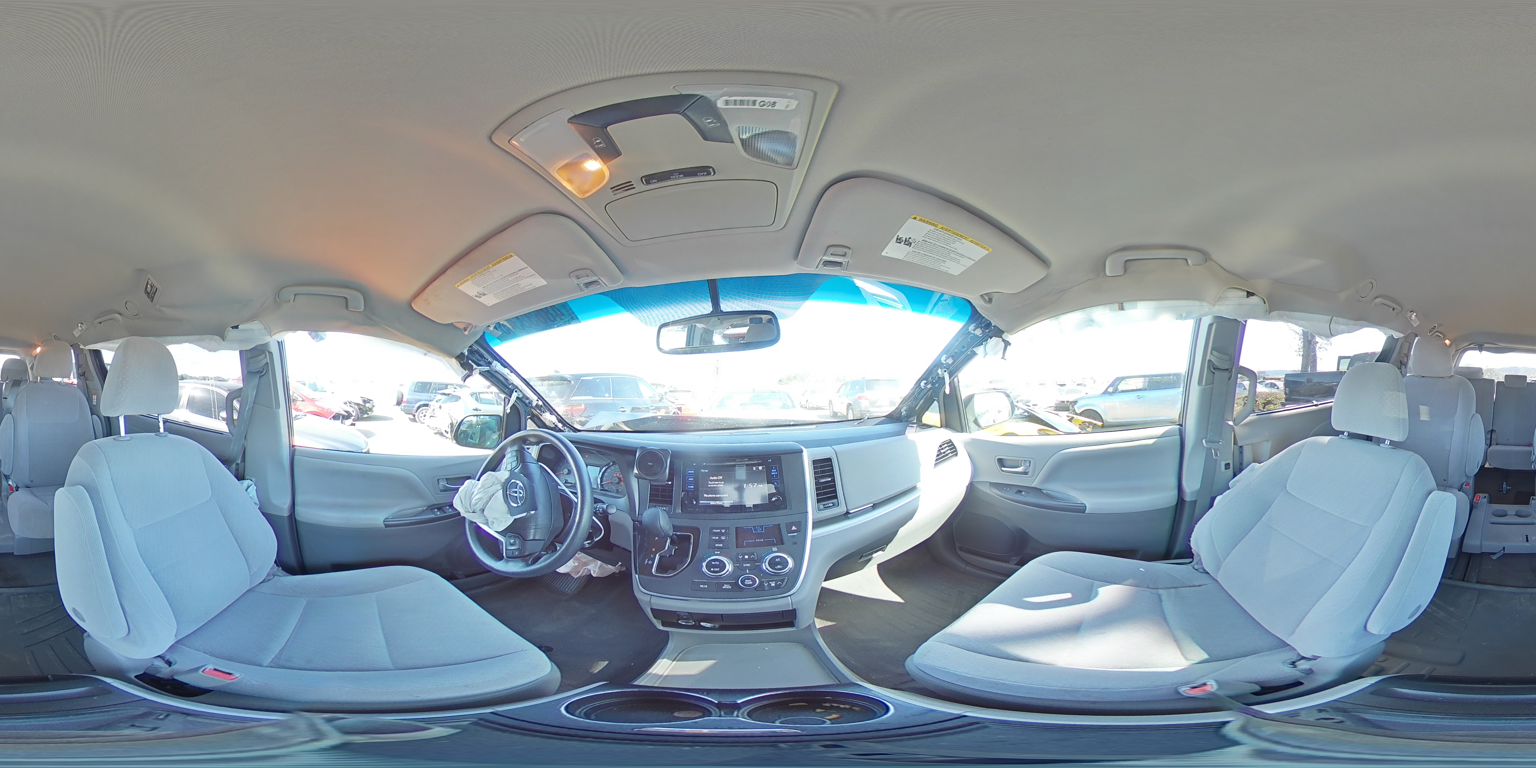 2016 Toyota Sienna VIN 5TDKK3DC8GS744252 Copart auction photo, front end damage thumbnail 14