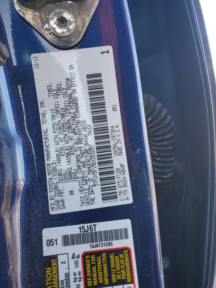 2014 Toyota Tundra VIN 5TFUY5F15EX353257 Copart auction photo, undercarriage damage thumbnail 14