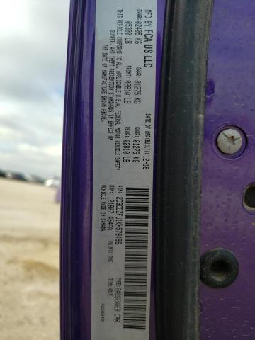 2019 Dodge Challenger VIN 2C3CDZFJ1KH578486 Copart auction photo, rollover damage thumbnail 12